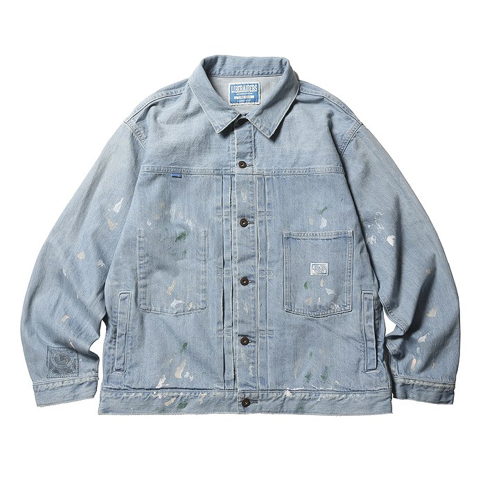 Liberaiders リベレイダース ジャケット アウター STAMPED DENIM JACKET デニムジャケット インディゴブルー/S-XL