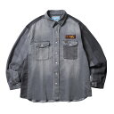 Liberaiders リベレイダース トップス シャツ REMAKE DENIM SHIRT ブラック/S-XL