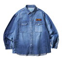 Liberaiders リベレイダース トップス シャツ REMAKE DENIM SHIRT インディゴ/S-XL