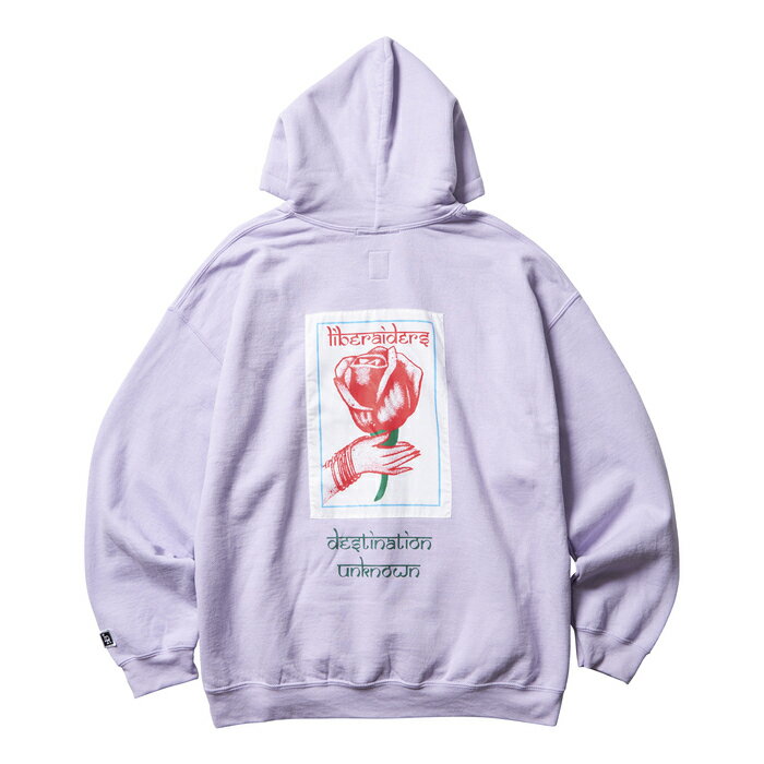 Liberaiders リベレイダース トップス パーカー LR ROSE HOODIE プルオーバーパーカー ラベンダー パープル/M-XL