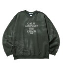 Liberaiders リベレイダース トップス スウェット LR SLOGAN CREWNECK トレーナー グリーン/M-XL