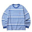 Liberaiders xC_[X gbvX TVc Jbg\[ MULTI STRIPE L/S TEE u[ {[_[/S-XL