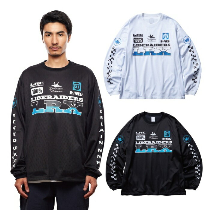 Liberaiders リベレイダース トップス Tシャツ カットソー LR RACING L/S TEE 品番：71501 レーシングTシャツ 長袖Tシャツ ロンTEEのサムネイル