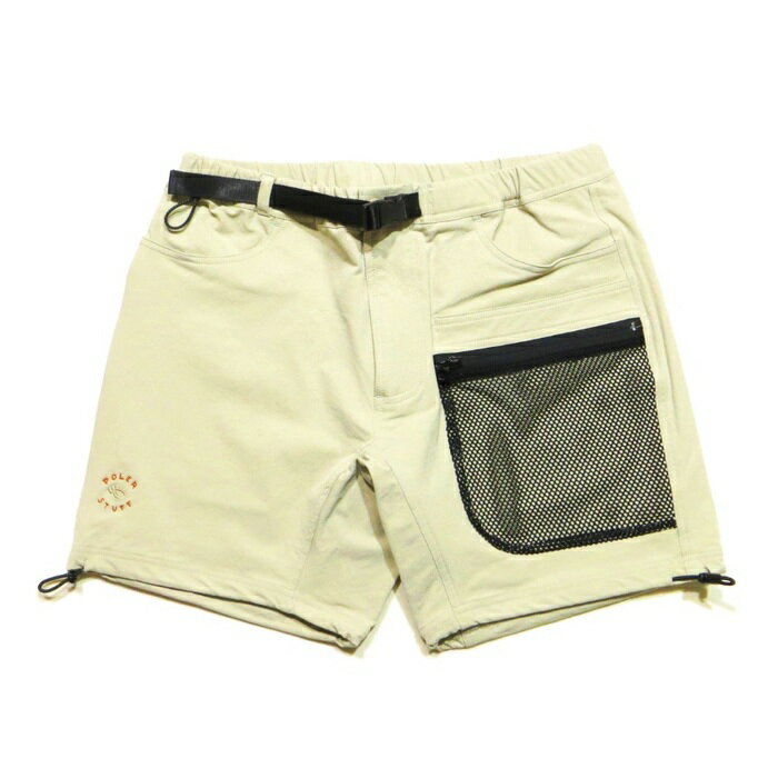 POLeR ポーラー パンツ ショーツ STRETCH CLIMBING CAMP SHORTS ショートパンツ オフホワイト ベージュ ライトグレー/S-L