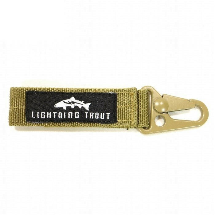 LIGHTNING TROUT ライトニングトラウト 小物 グッズ NYLON BELT KEY HOULDER キーホルダー コヨーテ ベージュ