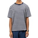 UNFRM OUTDOOR STANDARD jtH[ AEghA X^_[h gbvX TVc Jbg\[ AMERICAN DRY COTTON MULTI-BORDER T-SHIRT zCg~lCr[ {[_[/S-XL