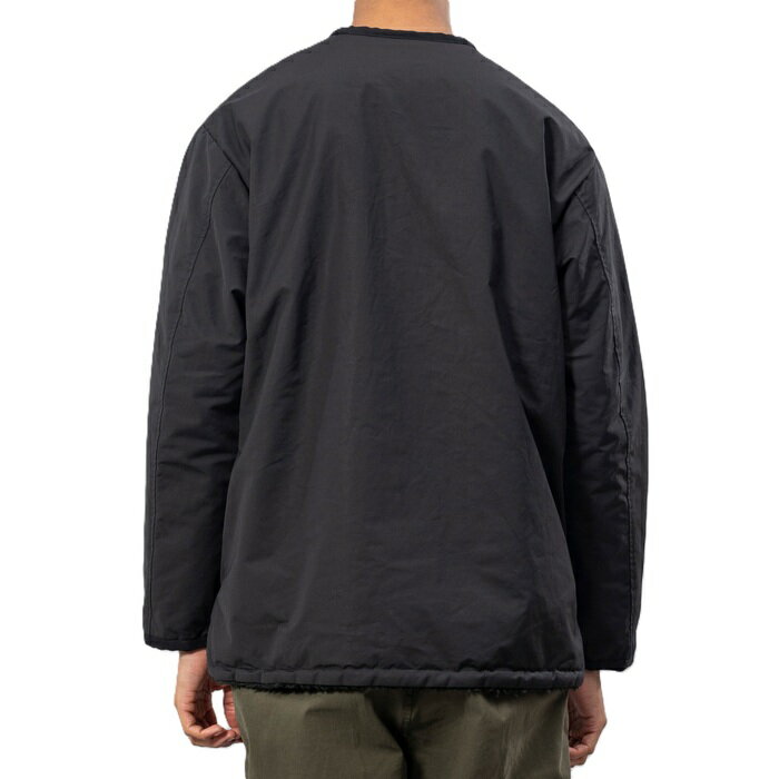 UNFRM OUTDOOR STANDARD ユニフォーム アウトドア スタンダード ジャケット アウター COTTON / POLYESTER REVERSIBLE NO COLLAR CARDIGAN JACKET ブラック/S-XL