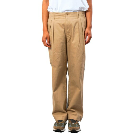 UNFRM OUTDOOR STANDARD ユニフォーム アウトドア スタンダード パンツ ボトムス STRETCH CHINO CLOTH TWO TUCK WIDE PANTS ベージュ カーキ/S-L UNFRM OUTDOOR STANDARD ユニフォーム アウトドア スタンダード パンツ ボトムス STRETCH CHINO CLOTH TWO TUCK WIDE PANTS ベージュ カーキ/S-L