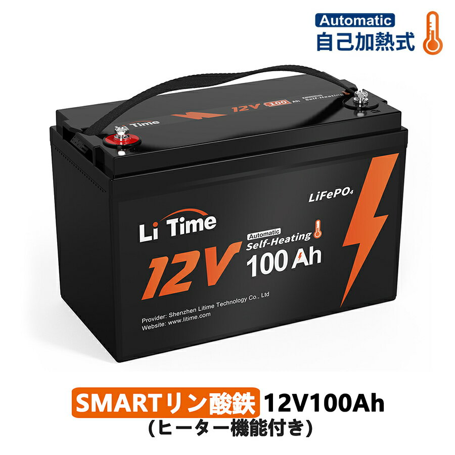 【加熱式】LiTime 12V100Ah 加熱式 リン酸鉄リチウムイオンバッテリー グループ 31 