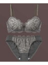 まる胸メイク 推し活・推し事応援 Aカップ~【ブラ&ショーツセット】 AMPHI アンフィ インナー・ルームウェア ブラ&ショーツセット カーキグリーン[Rak...