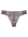 【WEB限定】大花柄*エンブロイダリーレース ソング(Tバック) AMPHI アンフィ インナー・ルームウェア ショーツ グレー ピンク ホワイト[Rakute...
