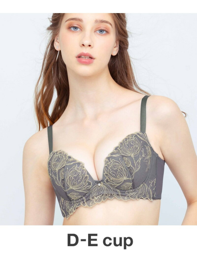 【SALE／20%OFF】盛り胸・脇スッキリ・谷間 グラマリッチブラ ダブル盛タイプ D-Ecup 
