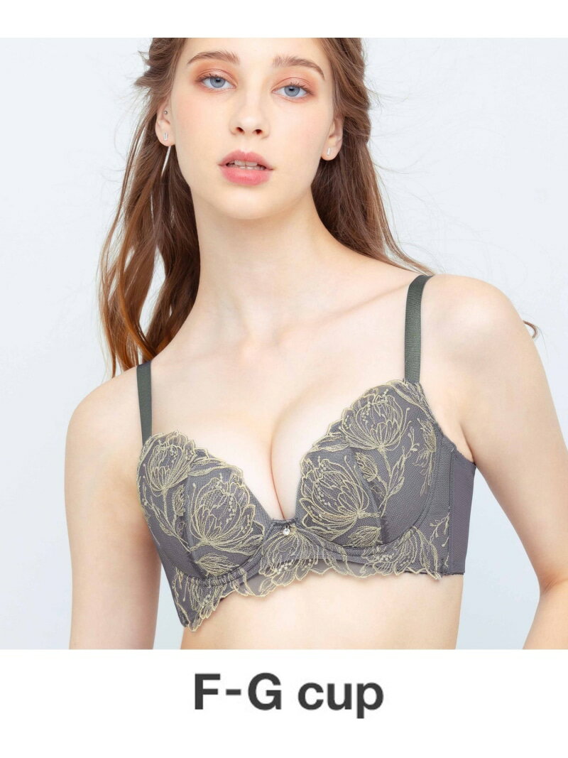【SALE／20%OFF】盛り胸・脇スッキリ・谷間 グラマリッチブラ ダブル盛タイプ F-Gcup 