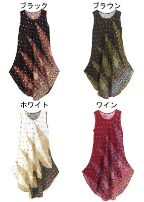 エスニックプリントロングチュニック【アジアンファッション/エスニックファッション/アジアン/エスニック/レディース/ワンピース/プルオーバー/ロング/ノースリーブ/大きいサイズ】 - Image 2