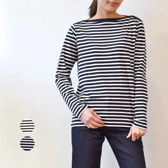 ププラ（PUPULA）ボーダー 長袖カットソー(pp021)のサムネイル