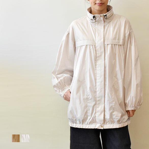 乐天商城 - irise（イリゼ）防風 軽量 ギャザー ロングブルゾン(ir005)(t9004)