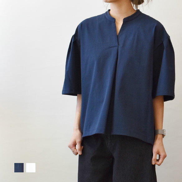 乐天商城 - Maglia Plus（マリアプラス）ストレッチコットン スキッパーブラウス(mp010)(161150)