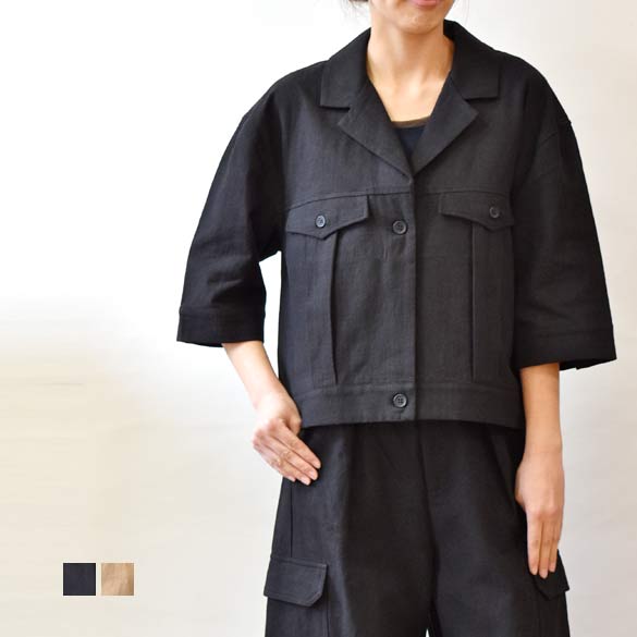 乐天商城 - Maglia Plus（マリアプラス）リネンコットン 七分袖ジャケット(mp008)(153001)