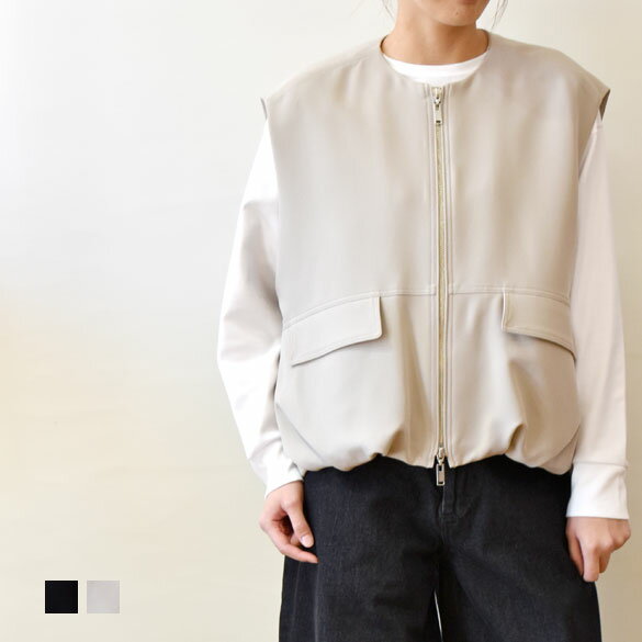 Other Jackets Jumpers - パシオーネ（PASSIONE）フラップポケット付 裾バルーン ベスト(pa002)(616408)