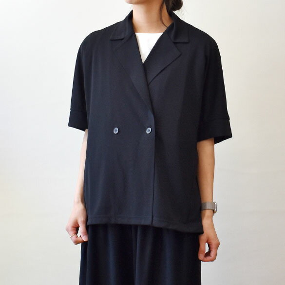 ププラ（PUPULA）HIGH TWIST SMOOTH/DECHINE 半袖 ドルマンジャケット(pp038)(161230)