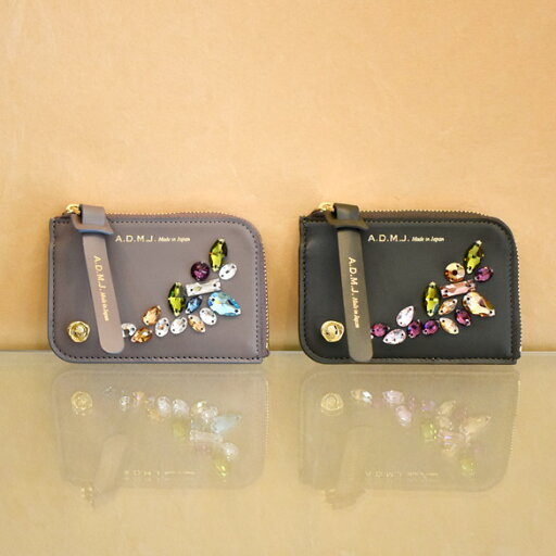 ADMJ VANITY/SWAROVSKI クリスタル付 カードケース(ad224)(23AW06009) ADMJ VANITY/SWAROVSKI クリスタル付 カードケース(ad224)(23AW06009)