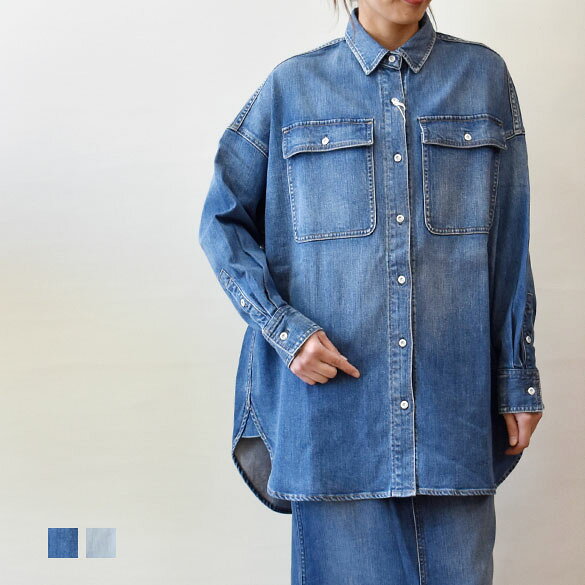 乐天商城 - Healthy Denim（ヘルシーデニム）Almond ビッグシャツ(gl017)(H68967803)