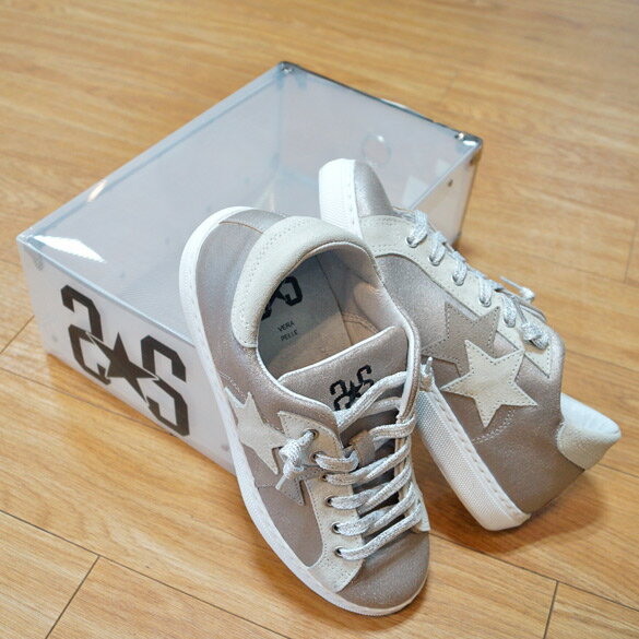 2Star ツースター　スター シルバー スニーカー(ts007)