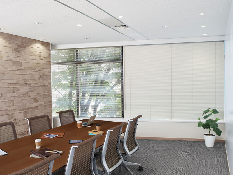 ブラインド をお安く、賢く、見積もり！タチカワブラインド 業務用 ヨコ型ブラインド オーダー アルミ モノタッチ高遮蔽25・35