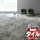 川島織物セルコン 業務用 タイルカーペット ピクタ リップルライン II AB670 全厚9.5mm 寸法50×50cm 16枚入り/ケース