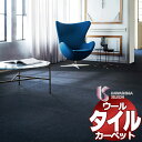 川島織物セルコン 業務用 ウールカーペット プレミアムバンク ソロ PB701 全厚12mm 寸法60×60cm 12枚入り/ケース