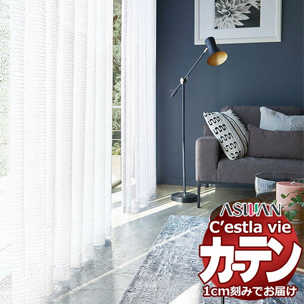 【最大10000円クーポン＋ポイント】【生地のみの購入！ ※1m以上10cm単位で購入可能】オーダー カーテン アスワン セラヴィ C'estlavie C2187