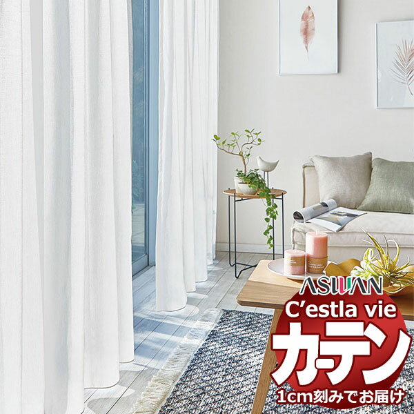 【最大10000円クーポン＋ポイント】【生地のみの購入！ ※1m以上10cm単位で購入可能】オーダー カーテン アスワン セラヴィ C'estlavie C2188