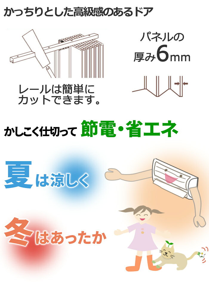 パネルドア パネル6mm厚の高級感 規格サイズ 間仕切り パネルドア コルタ ライトブ...