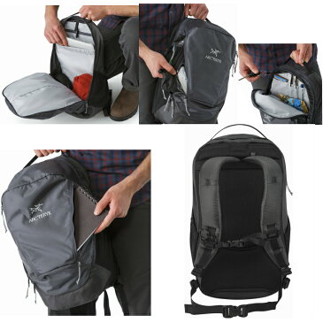 国内正規品 ARC'TERYX Mantis 26 Backpack Black2 アークテリクス マンティス26 デイパック ビジネスバック 26L 正規輸入品 バックパック タウンユース L06901500