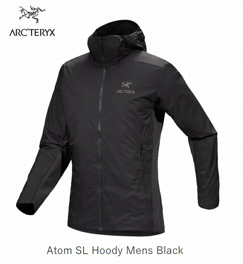 アークテリクス アウター メンズ アークテリクス ARCTERYX Atom SL Hoody Mens Black L07525500 アトム SL フーディ メンズ 国内正規品