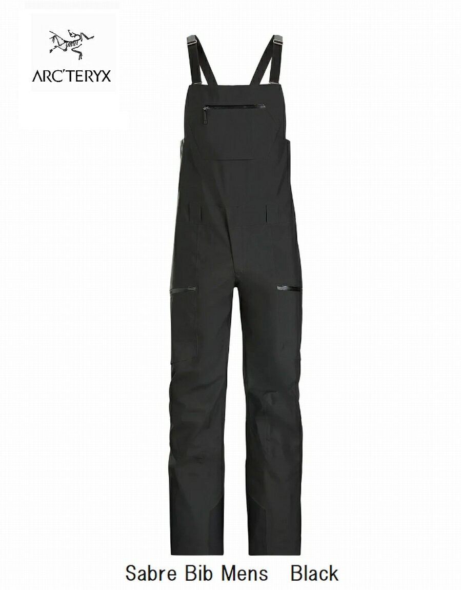 楽天All Mtn Sports Doing 楽天市場店アークテリクス ARC'TERYX Sabre Bib Mens Black スキー スノボ スノーボード シェル ビブ パンツ ゴアテックス