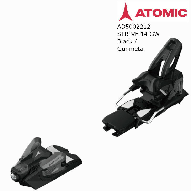 アトミック ビンディング 2024 ATOMIC STRIVE 14 GW Black/Gunmetal スキー アルペン オールマウンテン
ITEMPRICE