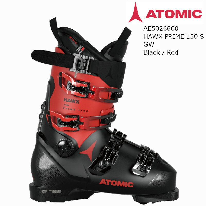アトミック スキーブーツ 2024 ATOMIC HAWX PRIME 130 S GW Black Red ホークス プライム 軽量 100mm