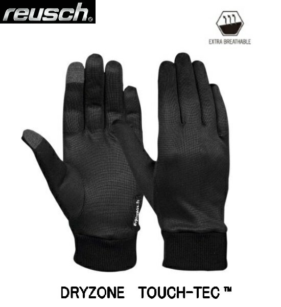 ロイッシュREUSCH DRYZONE TOUCH-TEC スキー グローブ 人気 5本指 インナーグローブ 手袋