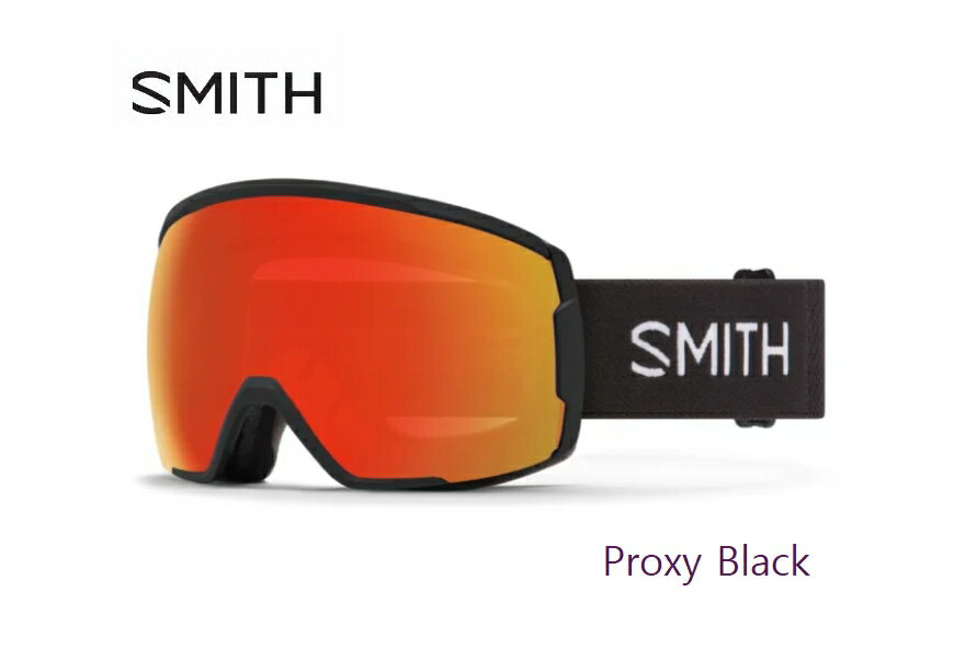 スミス SMITH Proxy Black CP Photochromic Red Mirror スキー スノボ ゴーグル 調光レンズ アジアンフィット