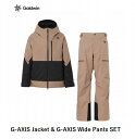 ゴールドウイン スキーウェア 2026 GOLDWIN G-AXIS Jacket&WIDE Pants SET GRAYISH TAUPE x BLACK ユ...