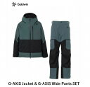 ゴールドウイン スキーウェア 2026 GOLDWIN G-AXIS Jacket&WIDE Pants SET PEWTER x BLACK ユニセックス ジ...