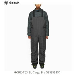ゴールドウイン スキーウェア 2024 GOLDWIN GORE-TEX 3L Cargo Bib G33351 Dチャコール メンズ パンツ つなぎ