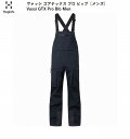 ホグロフス Haglofs Vassi GTX Pro Bib Men True Black メンズ ゴアテックス シェル ビブパンツ バックカントリー