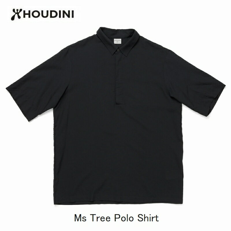 Rakuten - フーディニ HOUDINI Ms Tree Polo Shirt B30 True Black Light メンズ ツリー ポロ シャツ