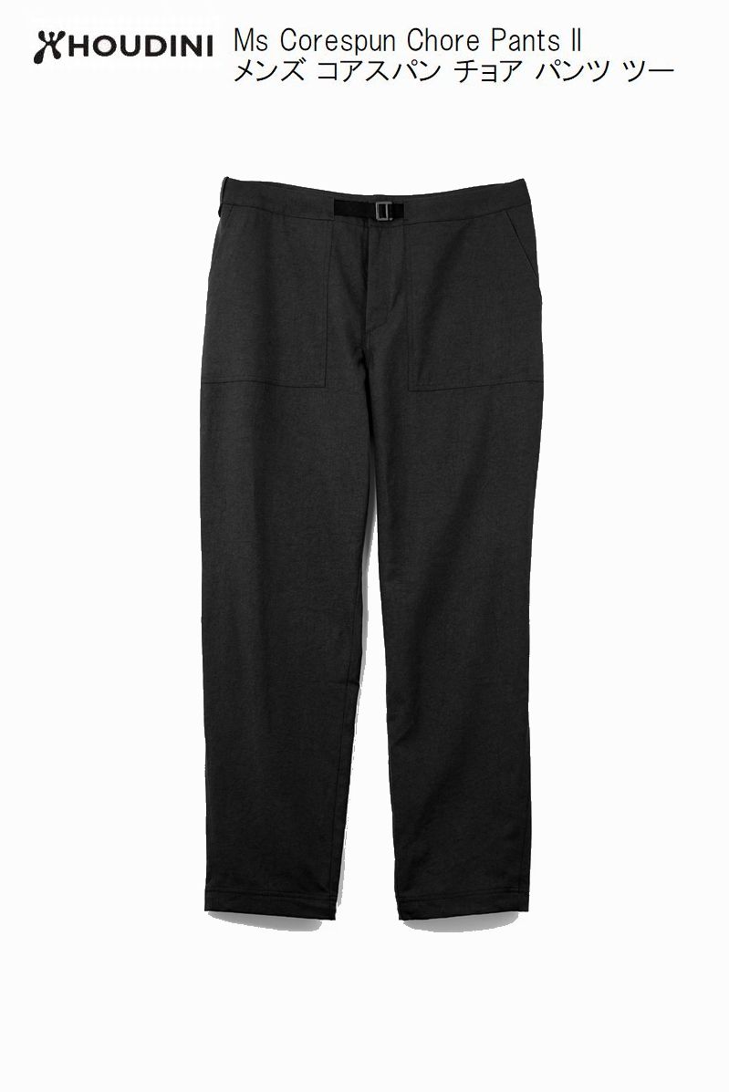 乐天商城 - フーディニ HOUDINI Ms Corespun Chore Pants II 900 True Black 860094 メンズ コアスパン チョア パンツ ツー