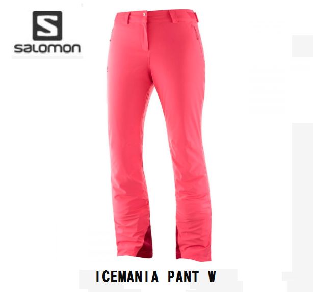 2020 SALOMON ICEMANIA PANT Women LC1211700 Coral ASIAN LENGTH スキーウェア パンツ レディス