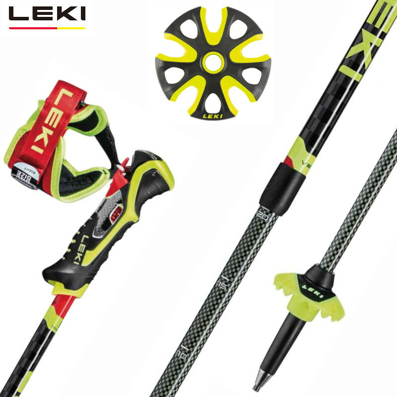 All Mtn Sports Doing 楽天市場店のレキ 伸縮ポール LEKI VENOM VARIO 3D Red Neon Yellow 95-125 ヴィノム ヴァリオ スキー ストック｜アングル2