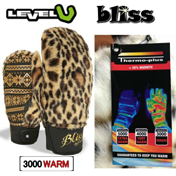 レベル スノーグローブ LEVEL レベル 18170LM bliss Siberian Mitt 暖かいミトンロ...