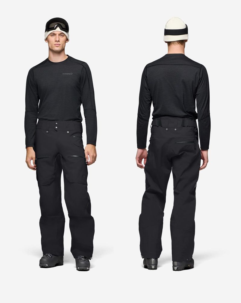 �Υ����� 2026 NORRONA lofoten Gore-Tex Pro PNT Men Caviar ��� ���ե��ƥ� �����ƥå��� �ץ� �ѥ�� �Хå�����ȥ꡼